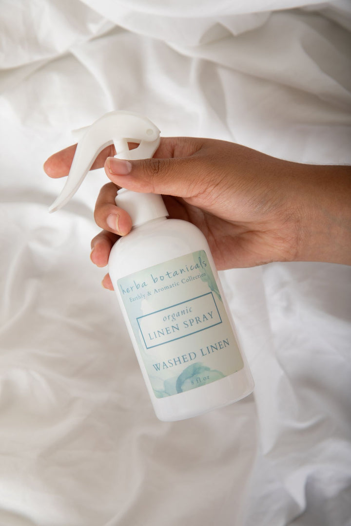 washed linen home & linen spray - herba botanicals