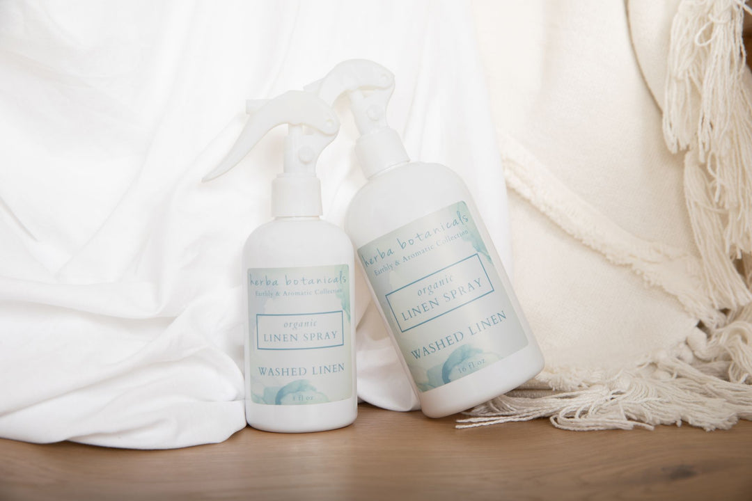 washed linen home & linen spray - herba botanicals