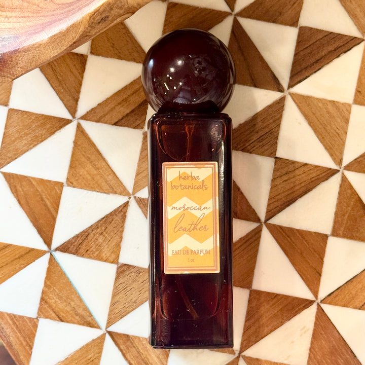 moroccan leather eau de parfum - herba botanicals