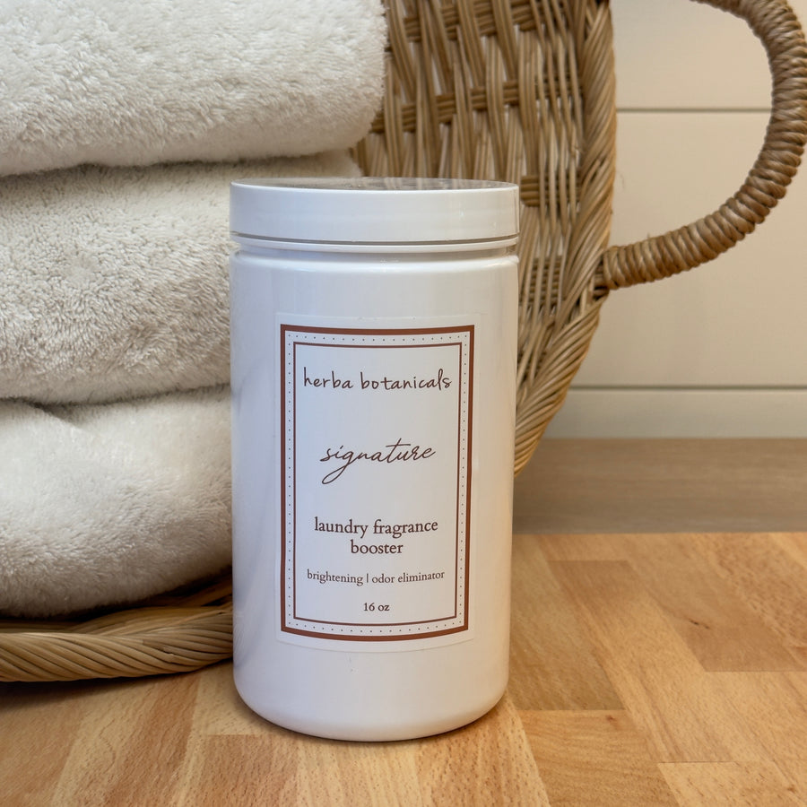 signature laundry fragrance booster - herba botanicals