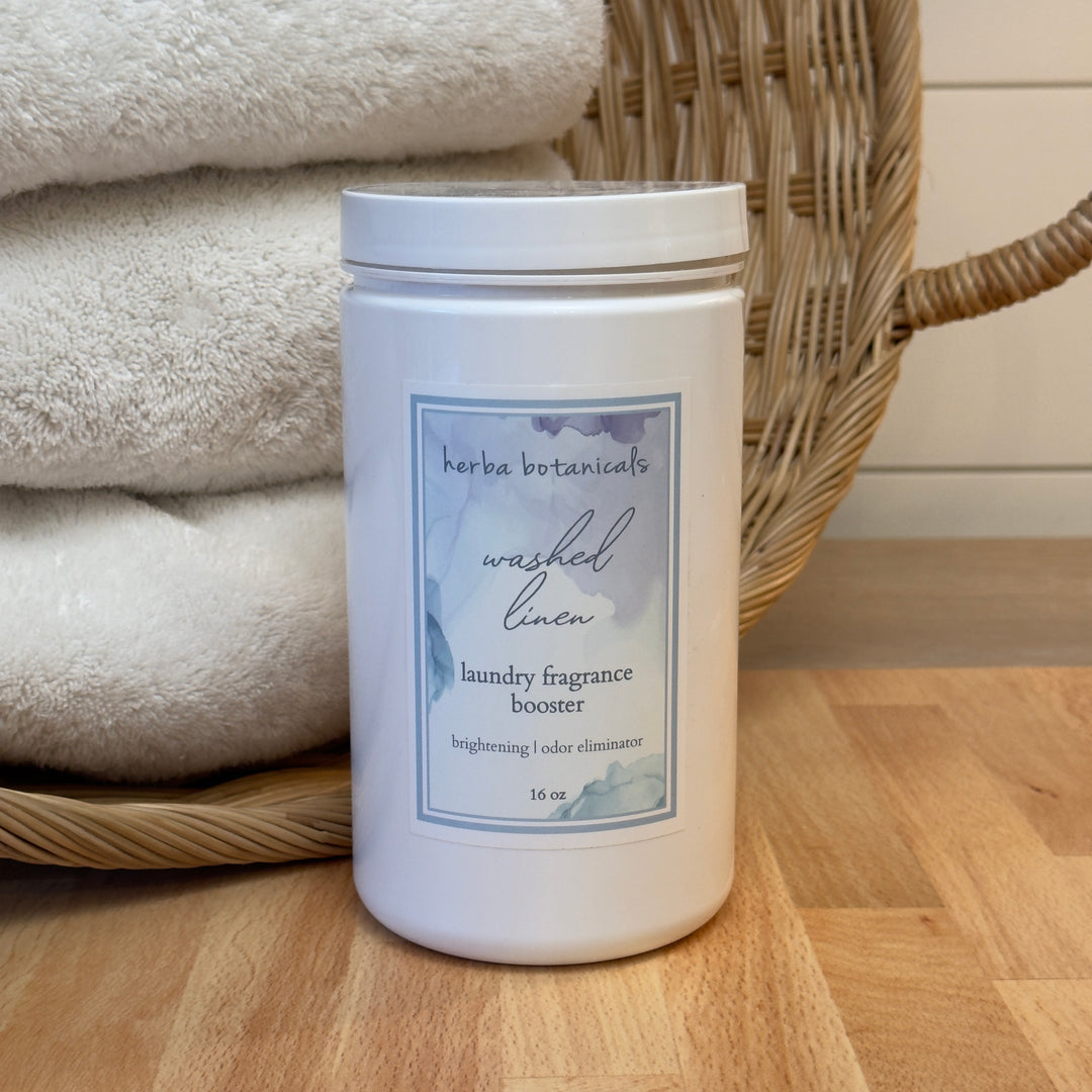 washed linen laundry fragrance booster - herba botanicals