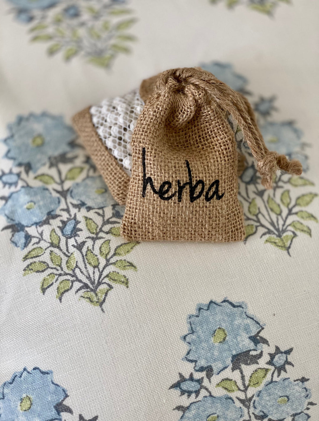 washed linen scented sachet