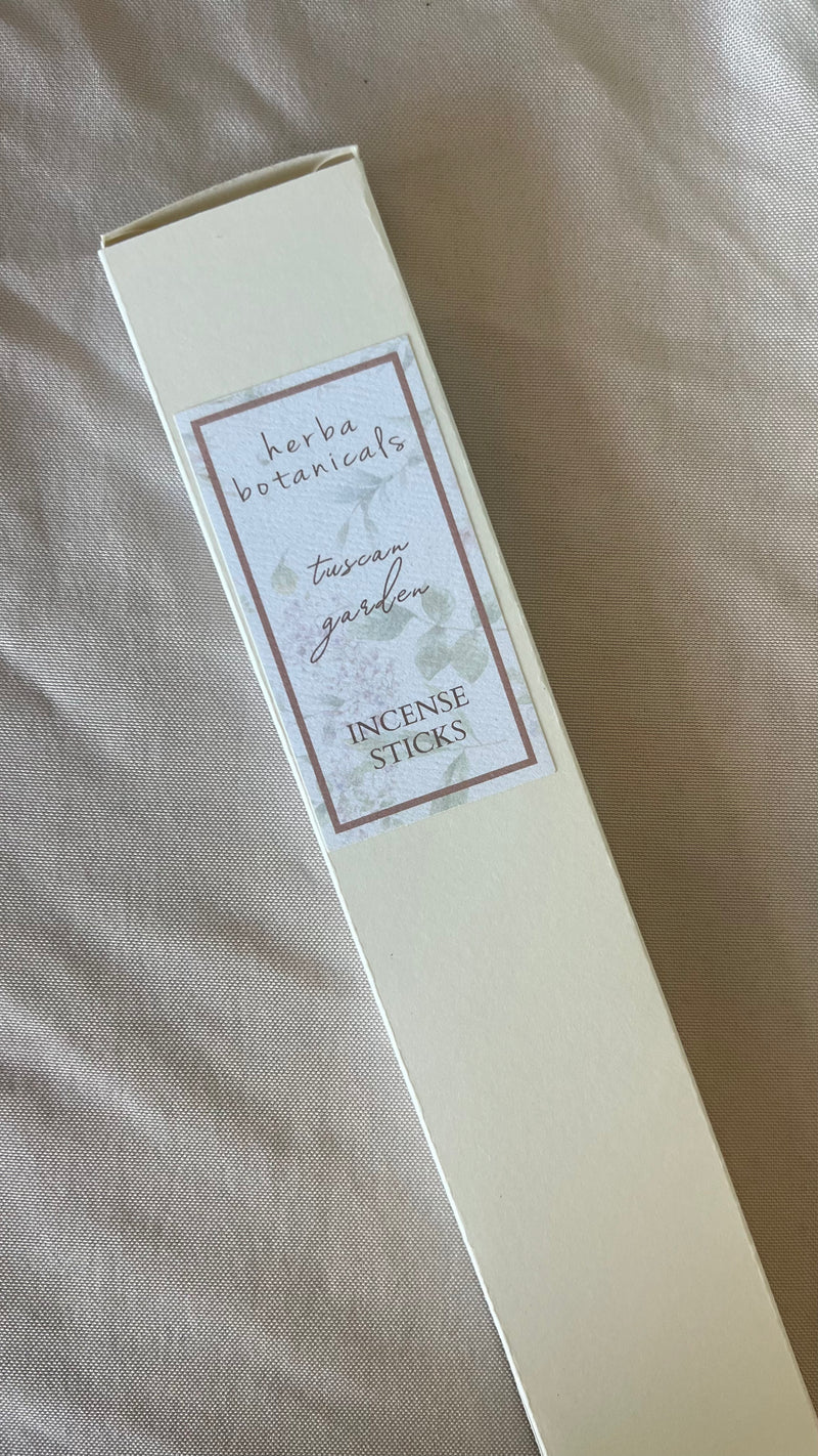 Tuscan Garden Natural Incense - herba botanicals