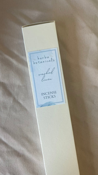 Washed Linen Natural Incense - herba botanicals