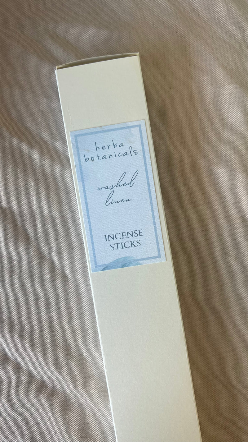 Washed Linen Natural Incense - herba botanicals