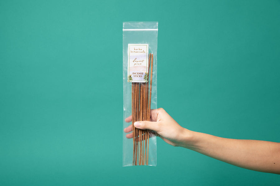 desert pine scented incense - herba botanicals