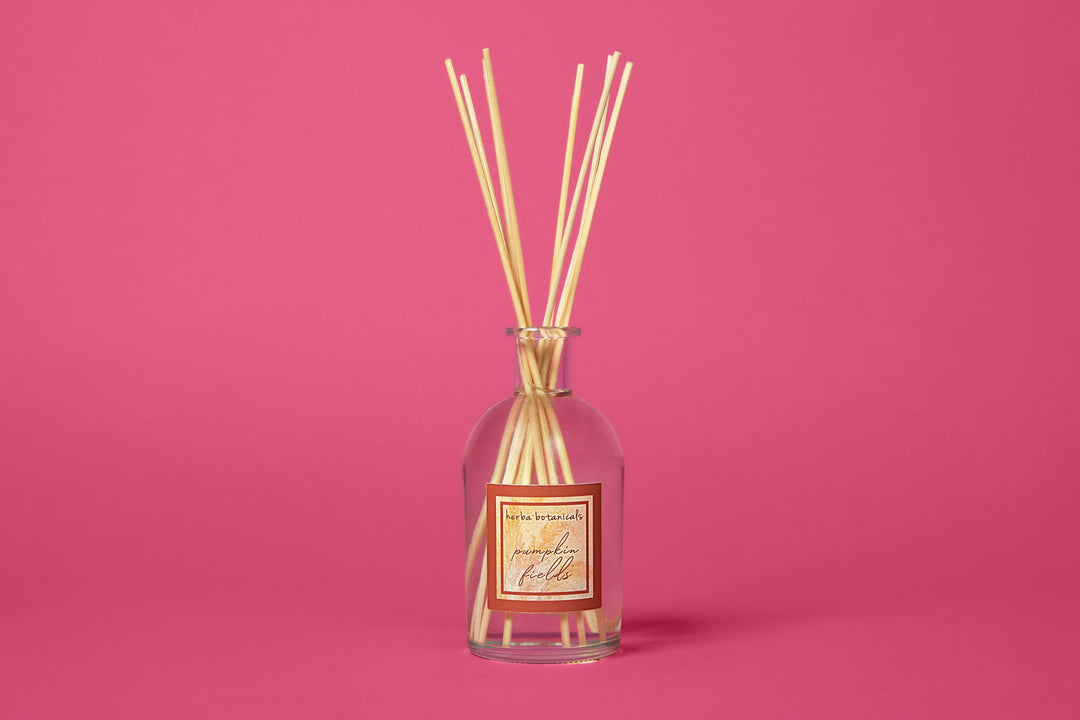 pumpkin fields reed diffuser - herba botanicals