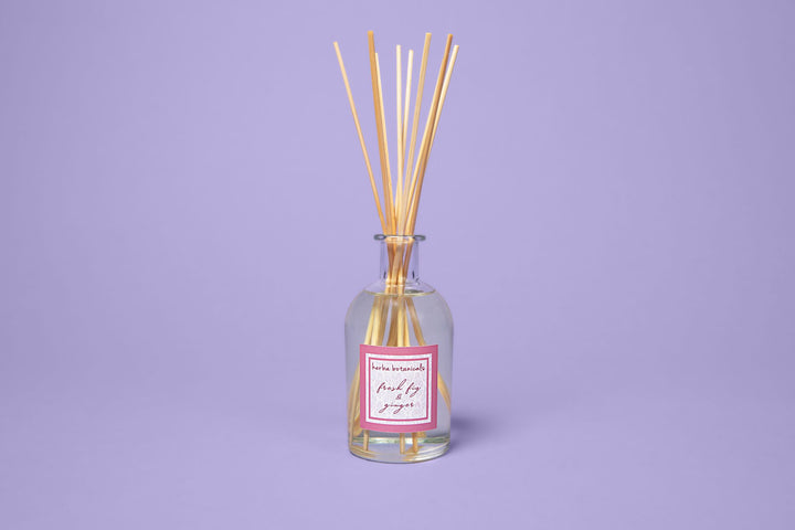 fresh figue & ginger reed diffuser - herba botanicals