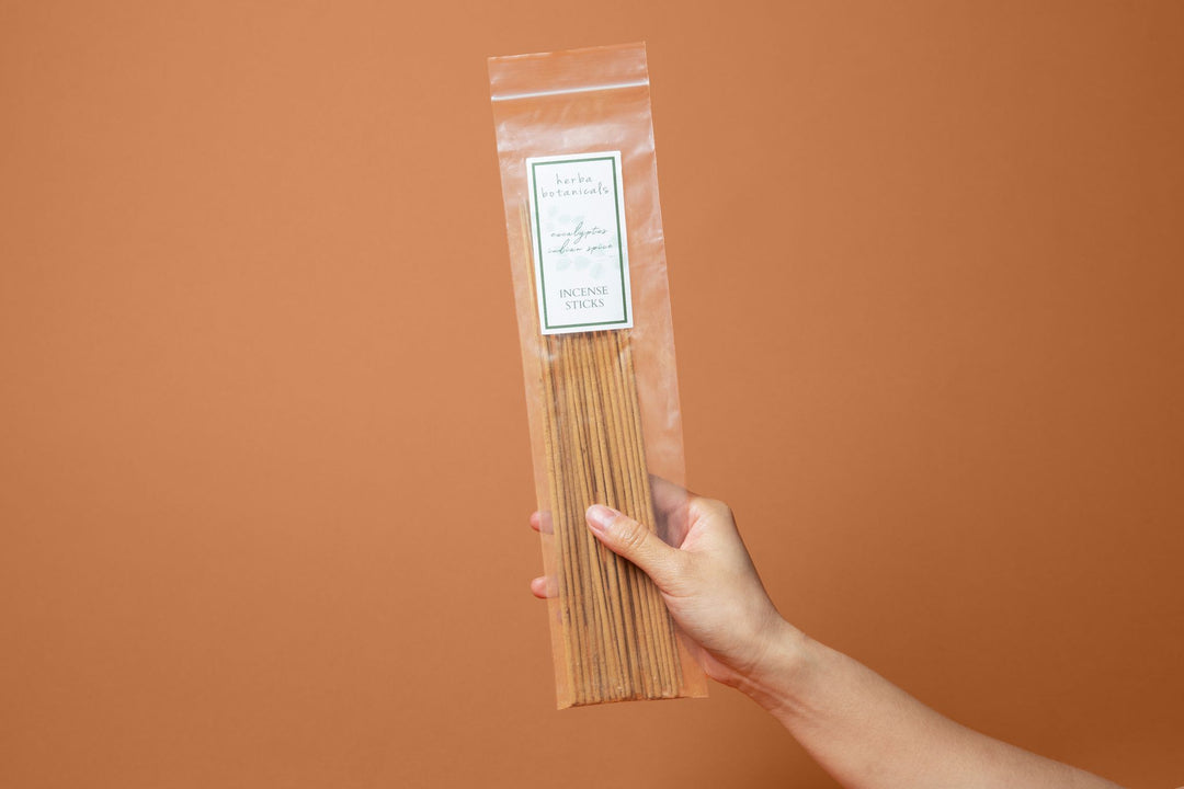 eucalyptus indian spice scented incense - herba botanicals