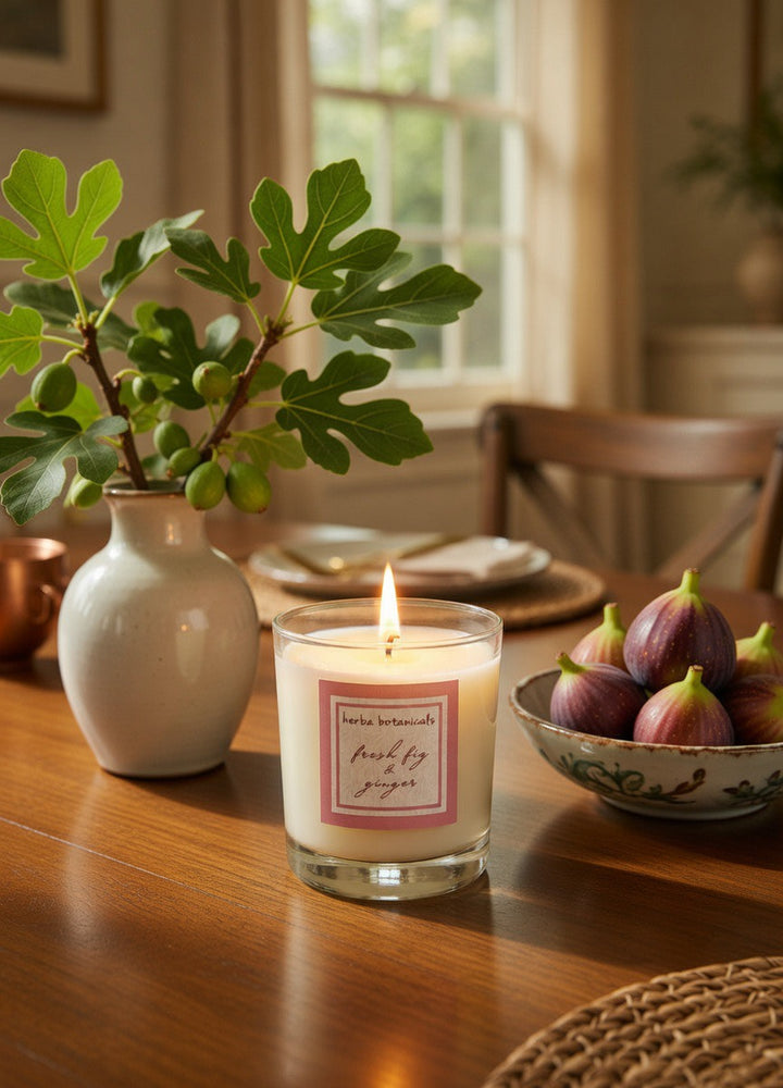 coconut &amp; beeswax candle - herba botanicals