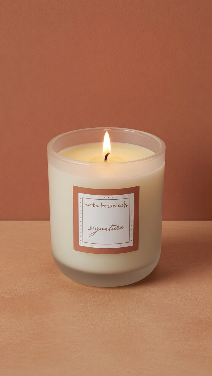 10 oz soy candle - herba botanicals