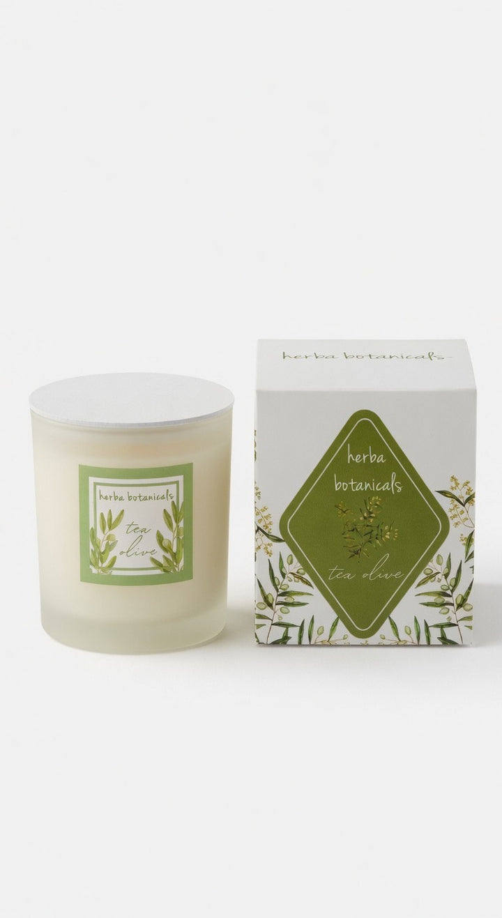 coconut &amp; beeswax candle - herba botanicals