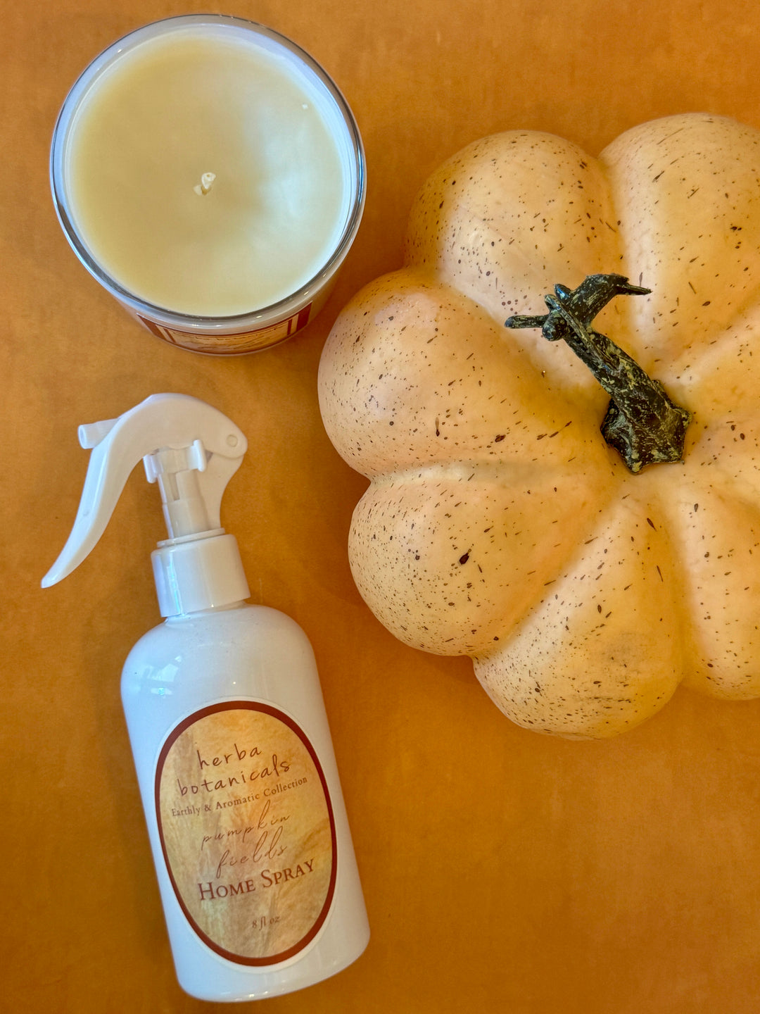 pumpkin fields home & linen spray - herba botanicals