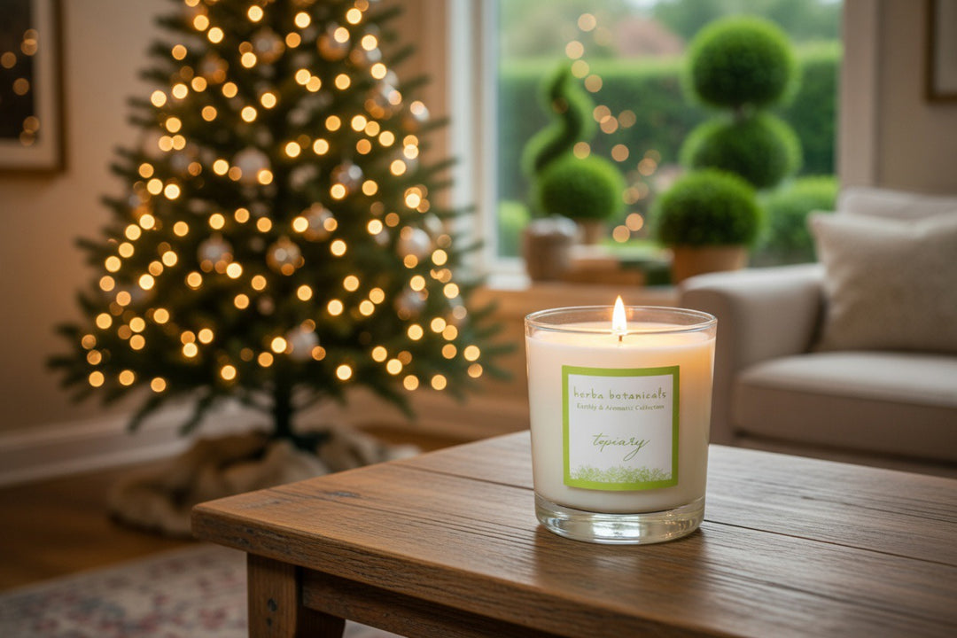 coconut &amp; beeswax candle - herba botanicals