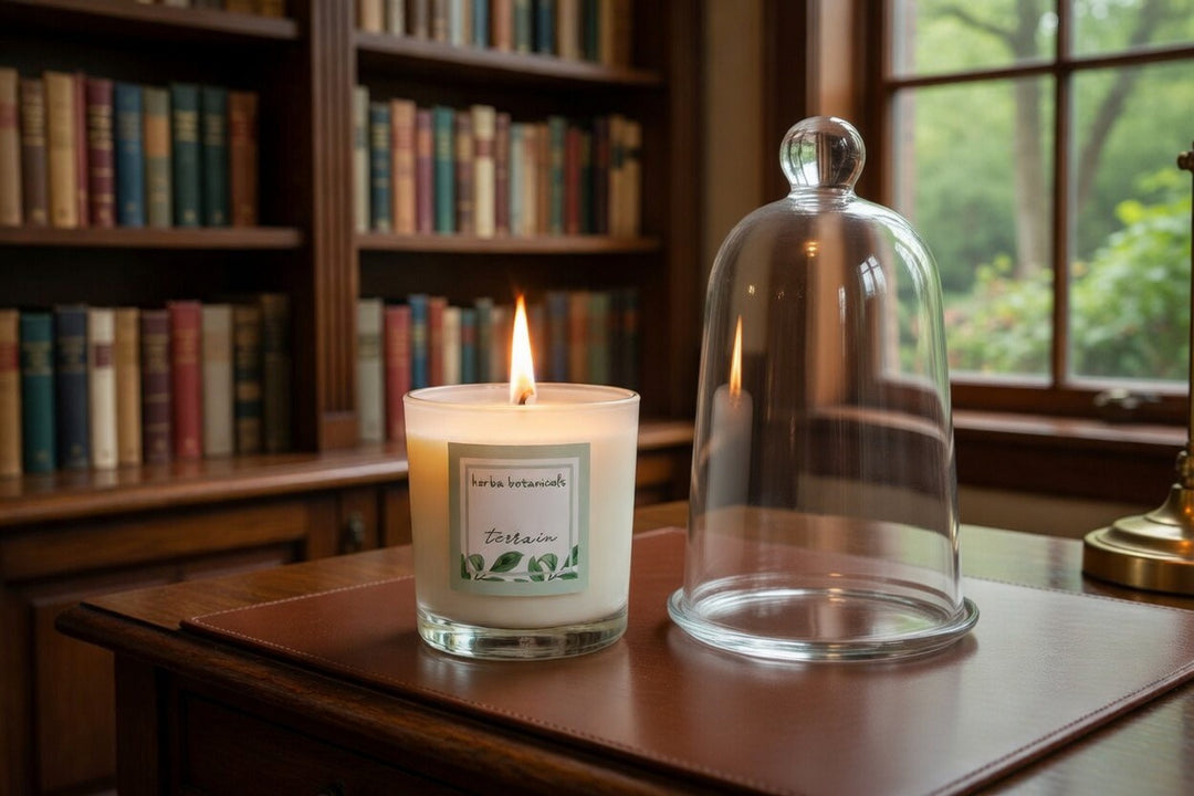 coconut &amp; beeswax candle - herba botanicals