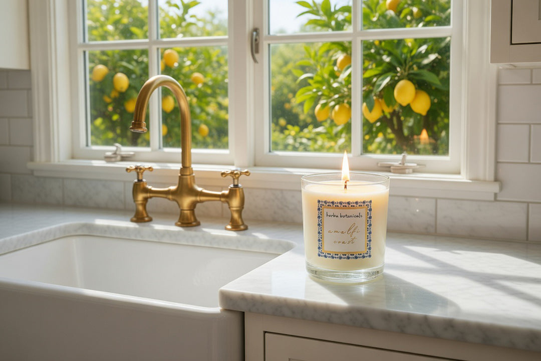 coconut &amp; beeswax candle - herba botanicals