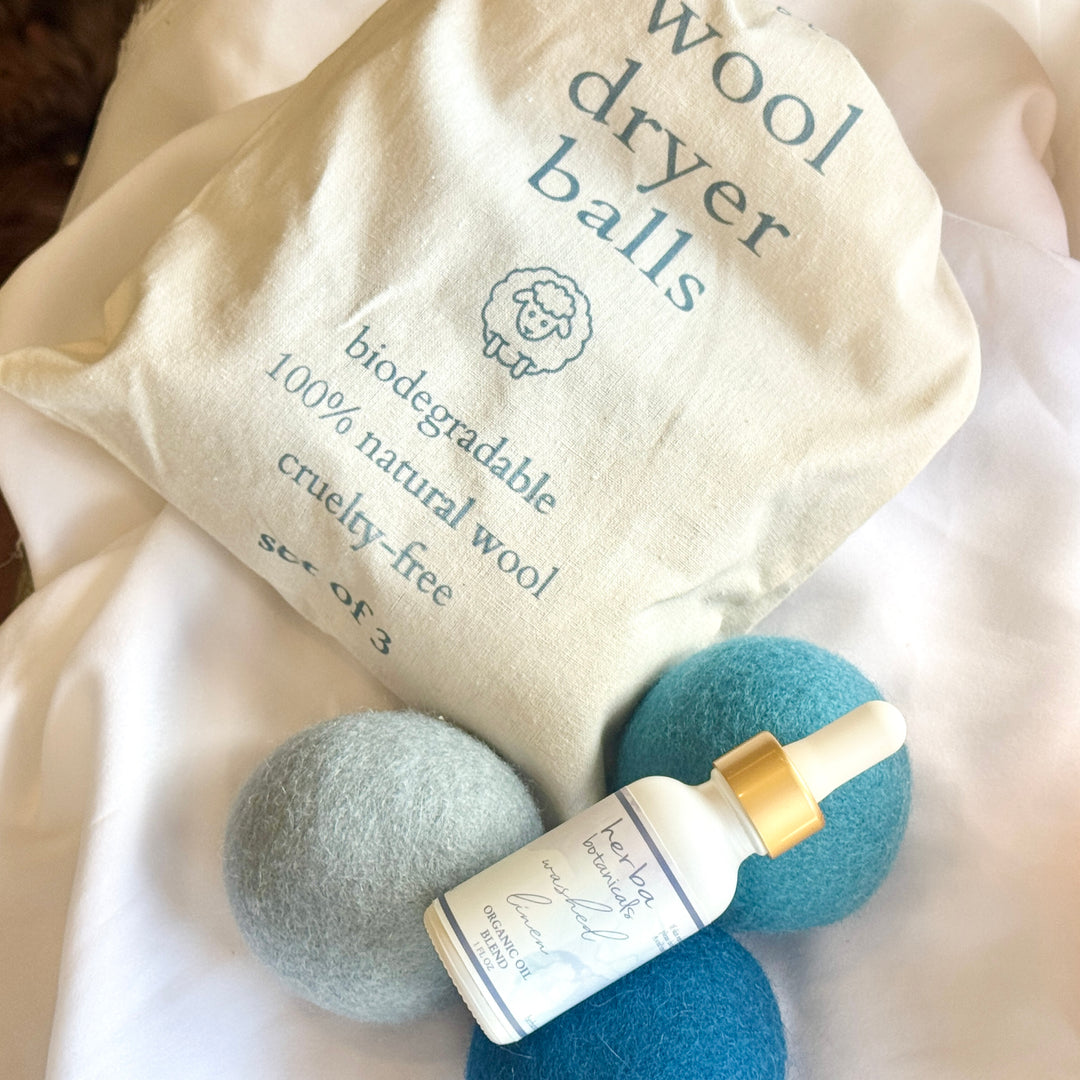 wool dryer balls - herba botanicals