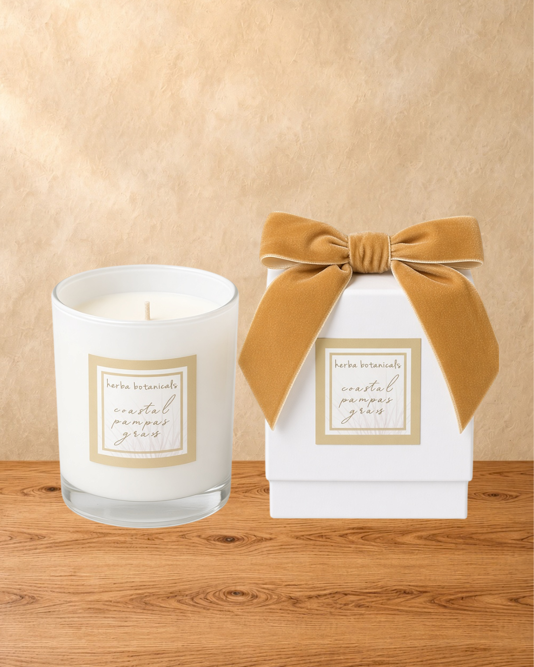 coastal pampas grass candle