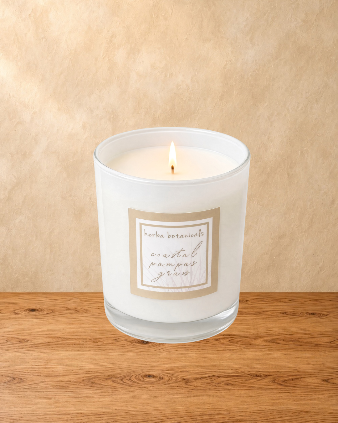 coastal pampas grass candle