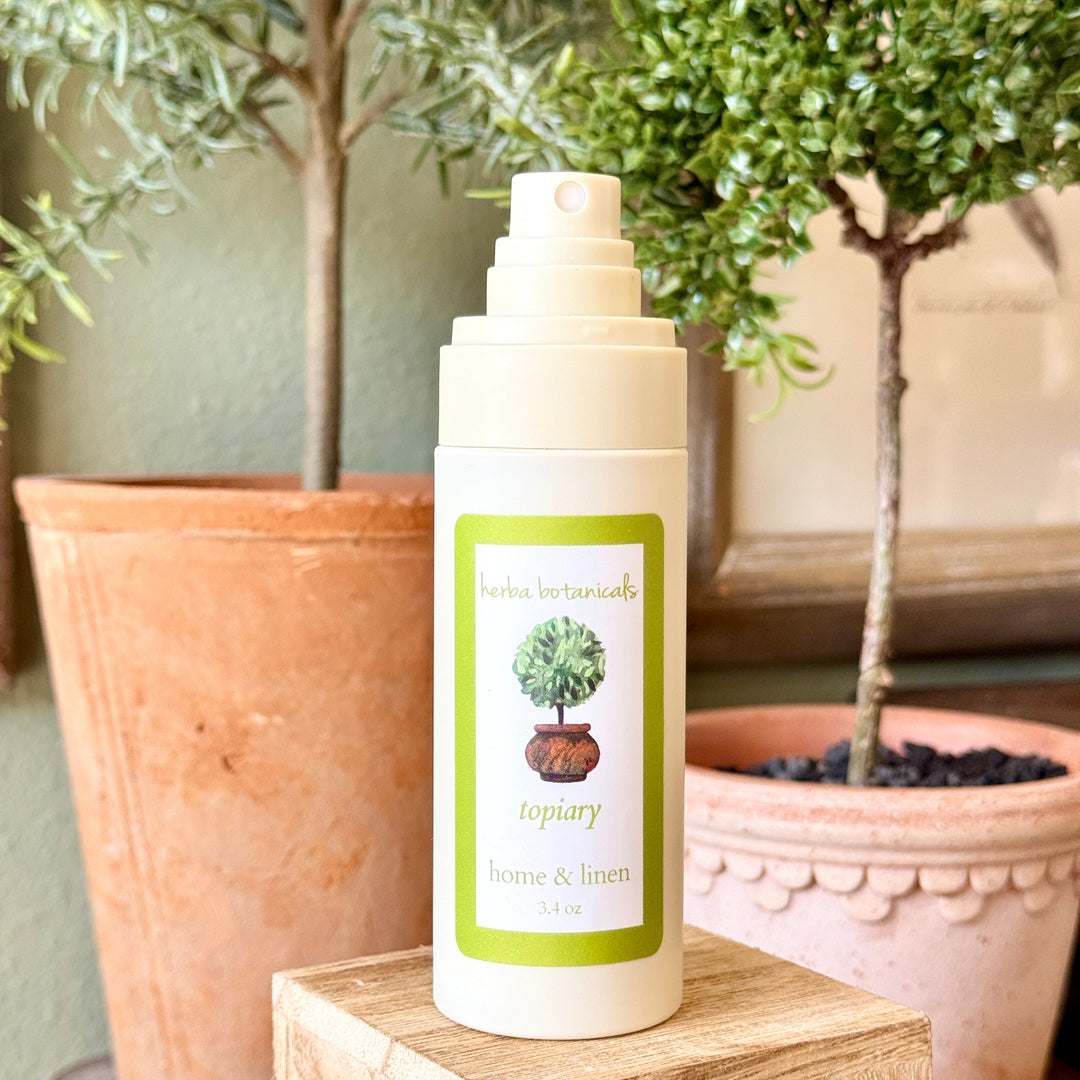 herba botanicals home linen spray topiary