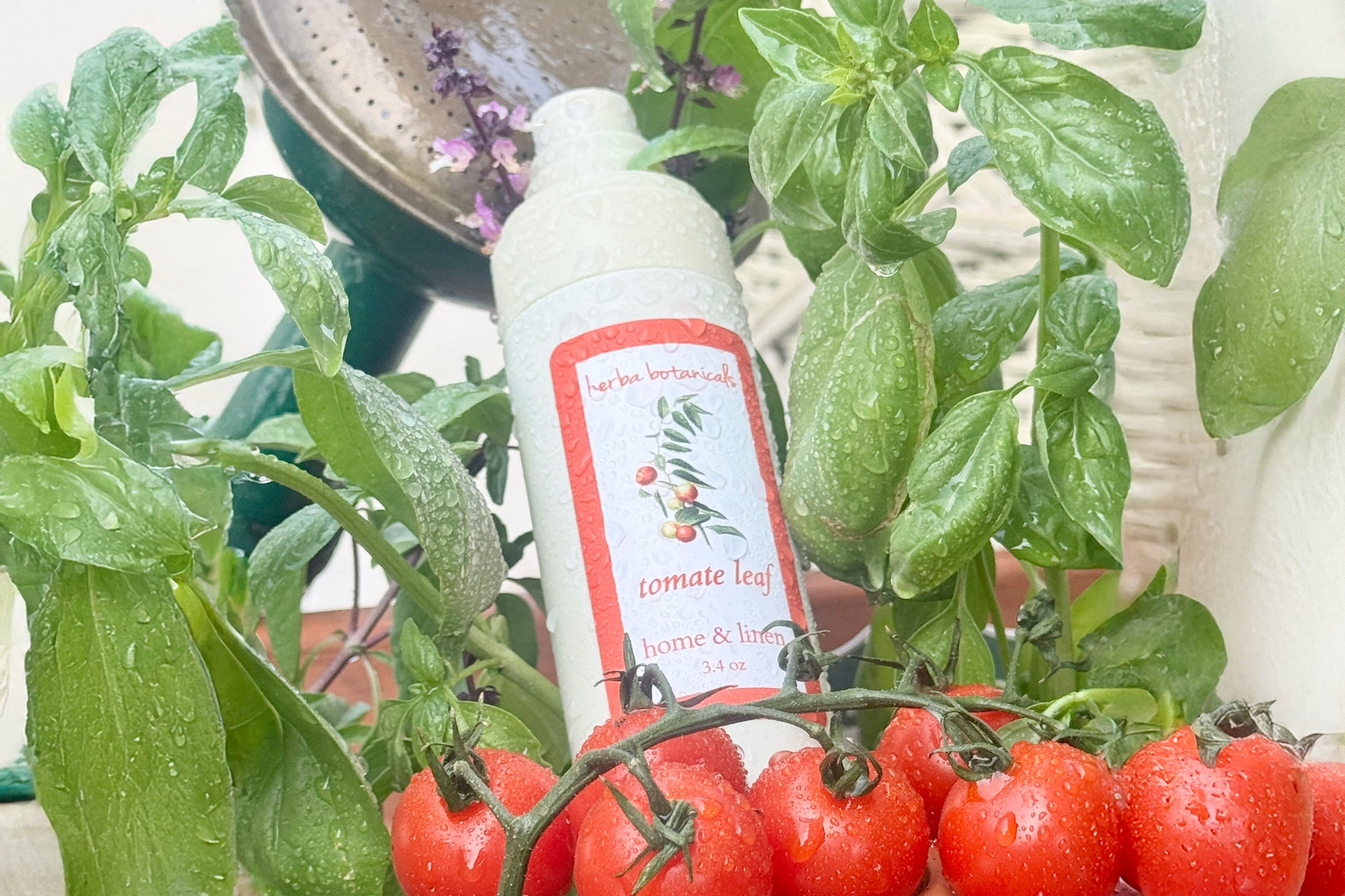 herba botanicals home linen spray tomate leaf