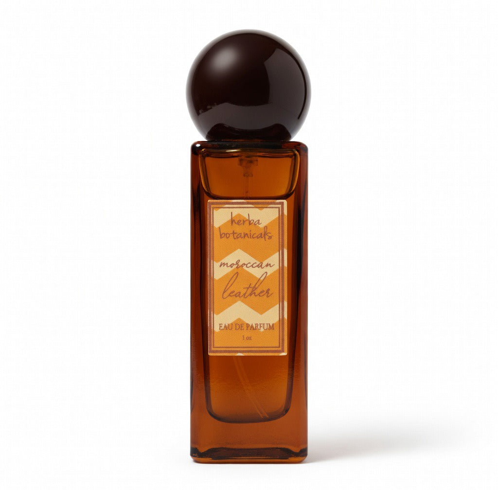 moroccan leather eau de parfum - herba botanicals