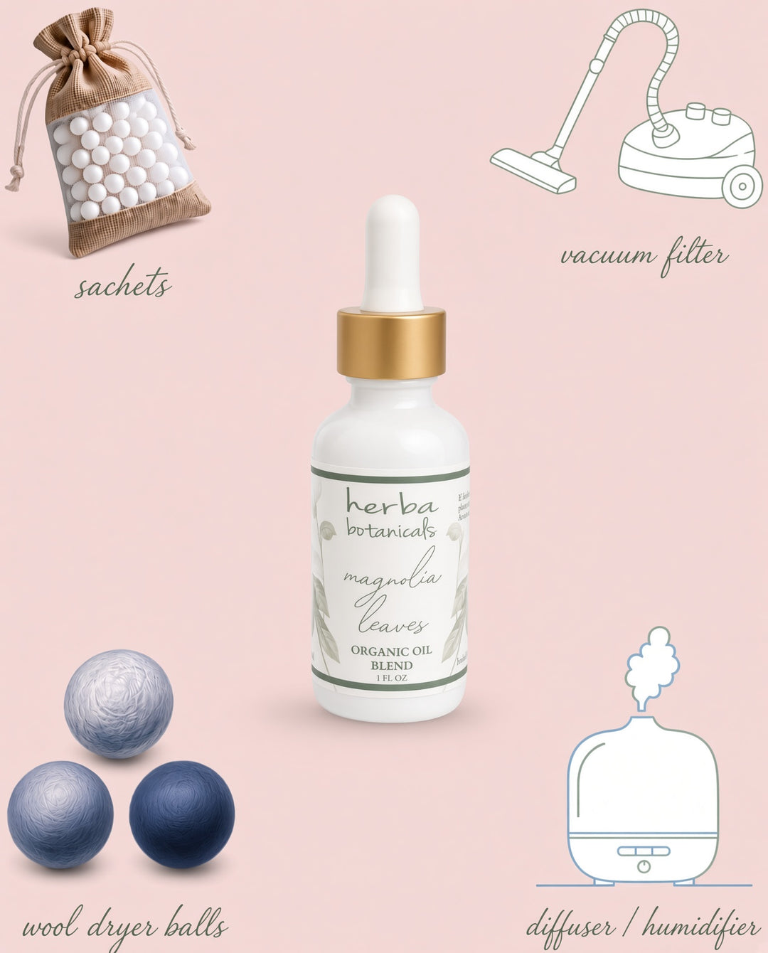 magnolia leaves organic oil blend