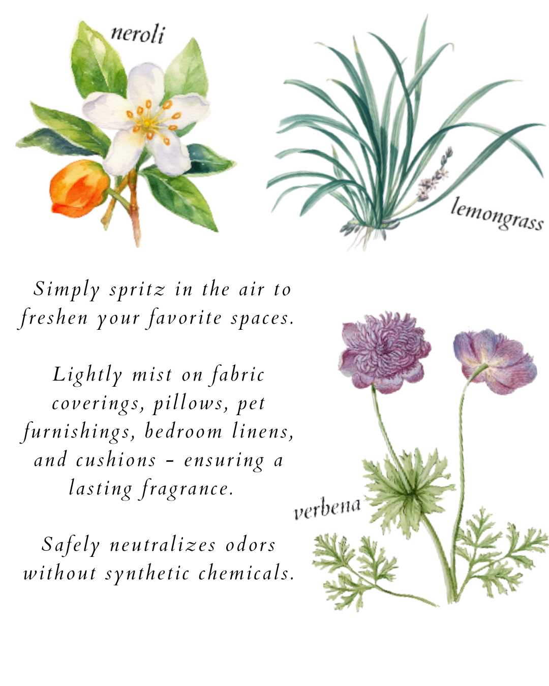 lemongrasse home & linen spray - herba botanicals