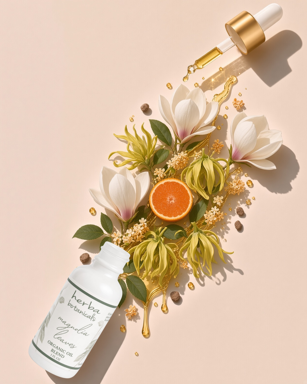 magnolia leaves organic oil blend