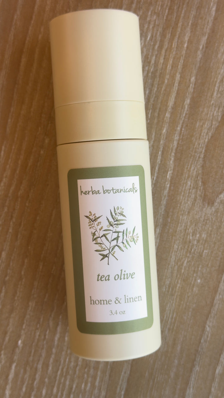 tea olive home & linen spray - herba botanicals