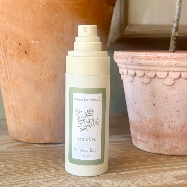 tea olive home & linen spray - herba botanicals