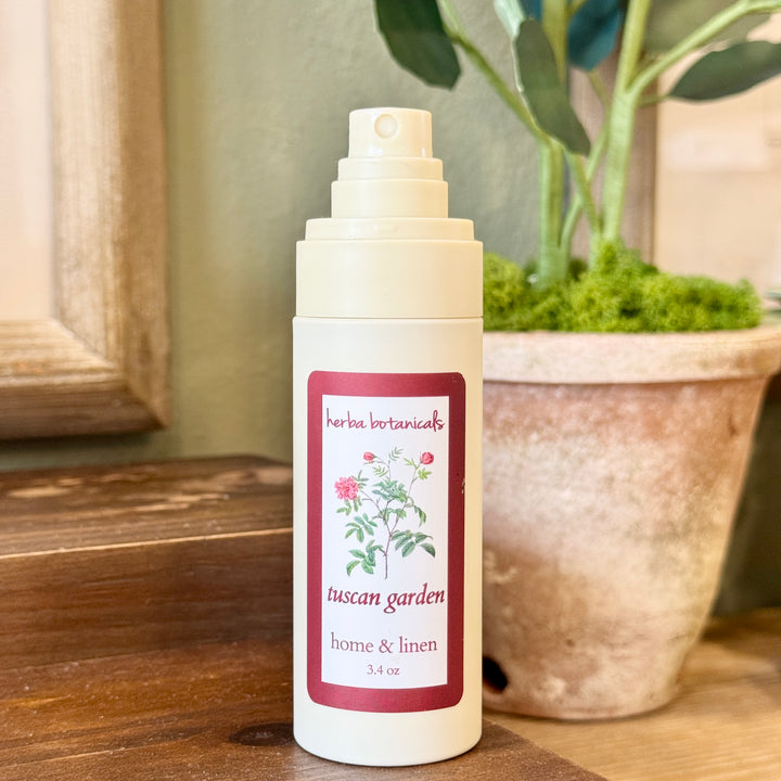 tuscan garden home & linen spray - herba botanicals