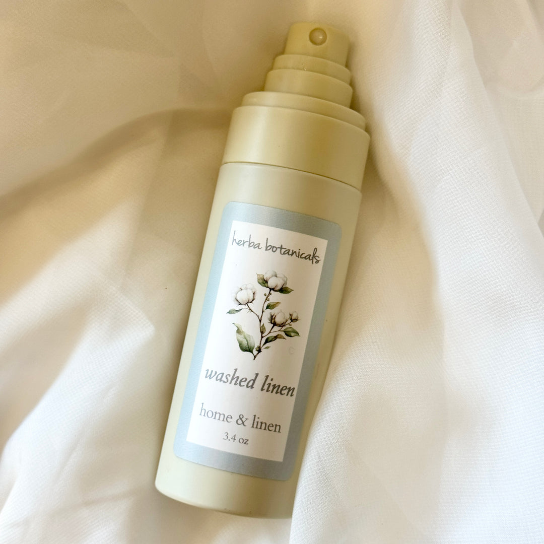 washed linen home & linen spray - herba botanicals