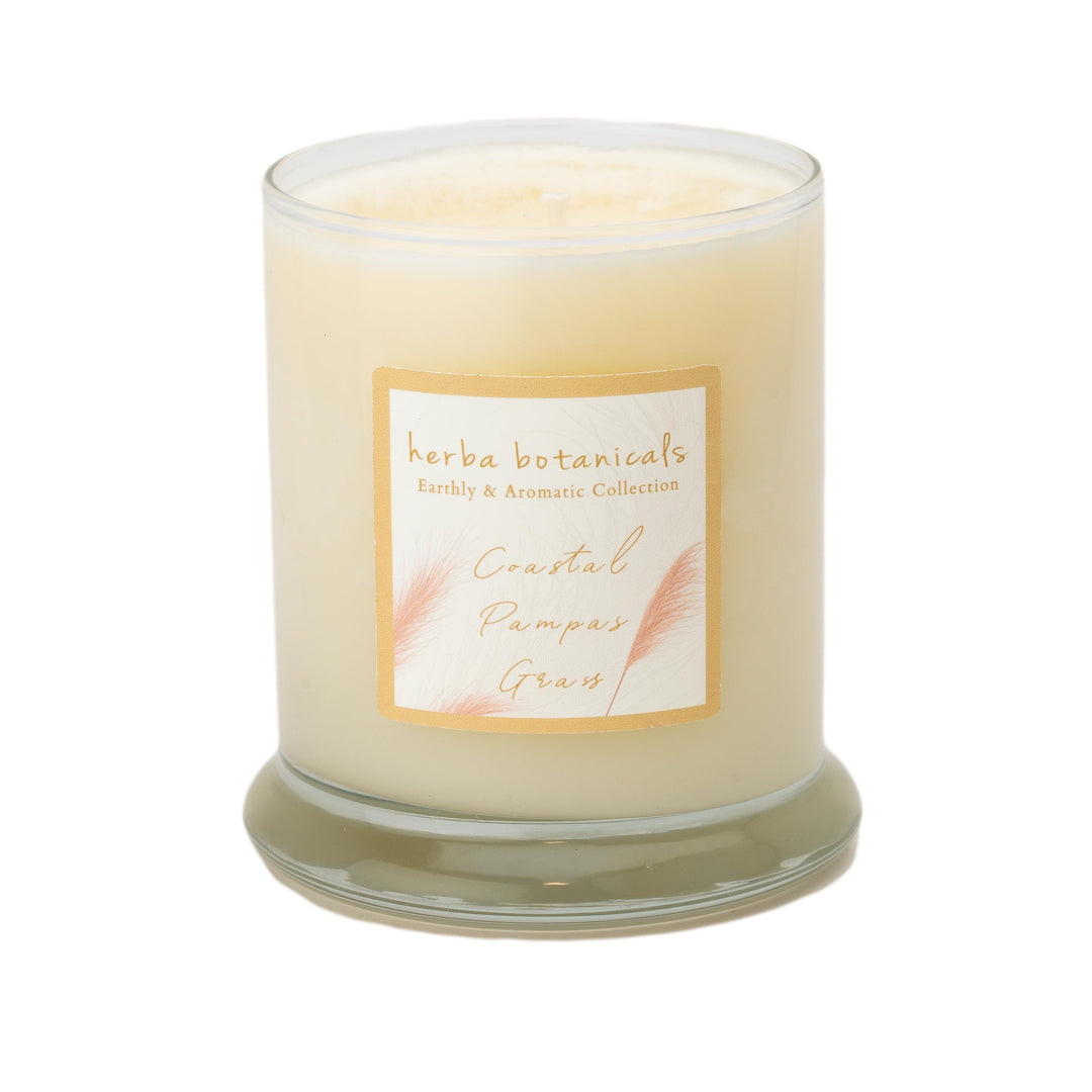 Coastal Pampas Grass Soy Candle - herba botanicals