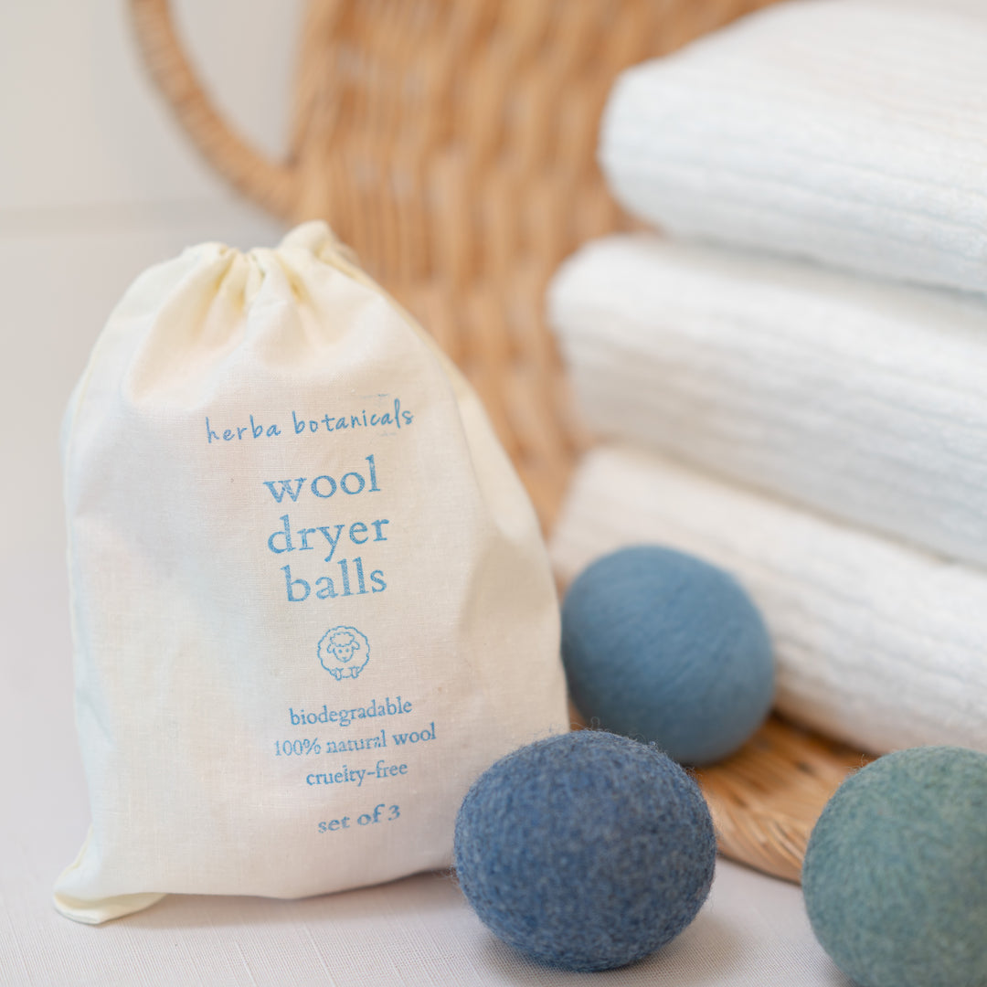 Wool Dryer Balls Colored Set of 3 - herba botanicals